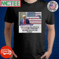 Donald Trump Trying to claim that America does not have a gun problem while standing behind a sheet of bullet proof glass is peak Republican shirt