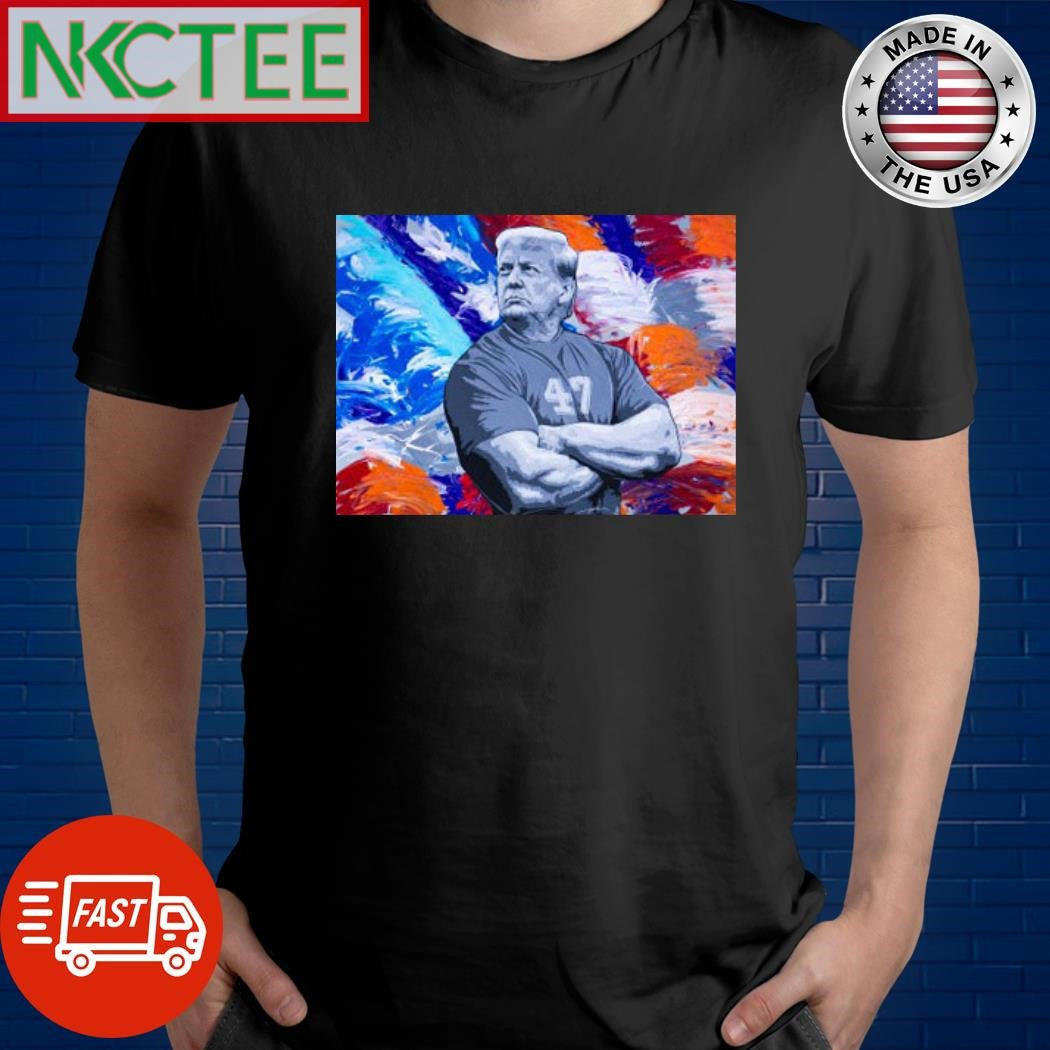 Donald Trump wear 47 t-shirt paint
