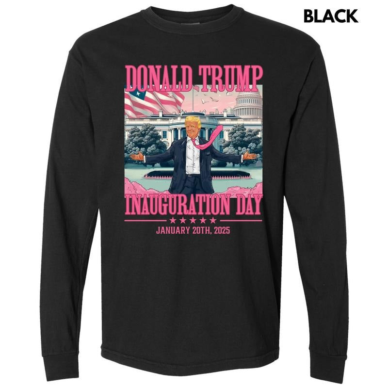 Donald's Day White House Long Sleeve Comfort Colors T-Shirt 'NLB' Hoodie, Sweatshirt | PureTeeCo.com