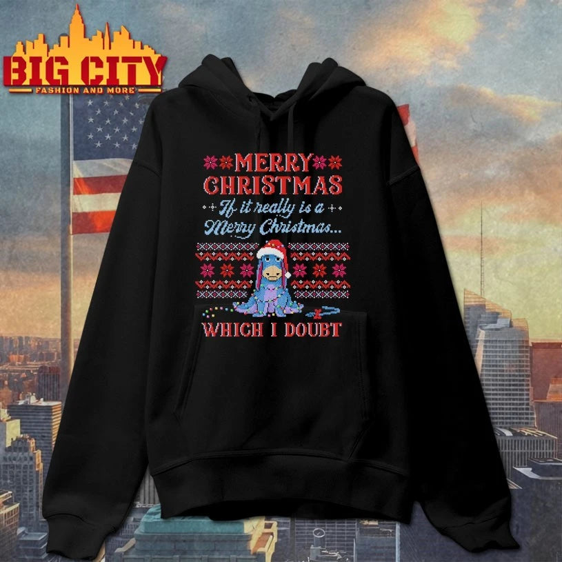 Donkey merry christmas if it really is a merry christmas which I doubt ugly christmas shirt