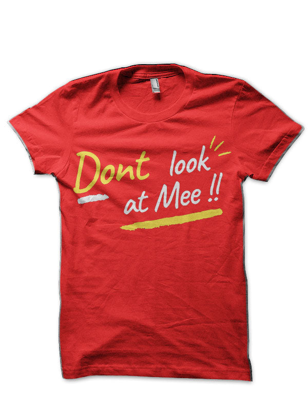 Dont look at mee Red T-Shirt Hoodie, Sweatshirt | PureTeeCo.com