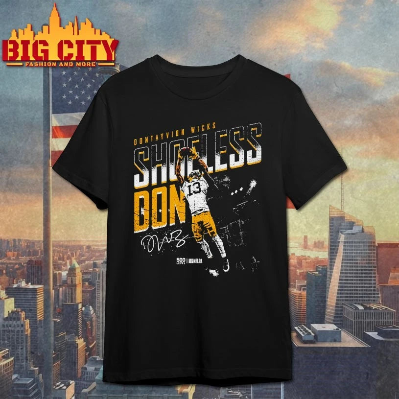 Dontayvion Wicks Green Bay Shoeless Catch signature shirt
