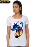 Double Exposure Wolf Girls T-Shirt Hoodie, Sweatshirt | PureTeeCo.com