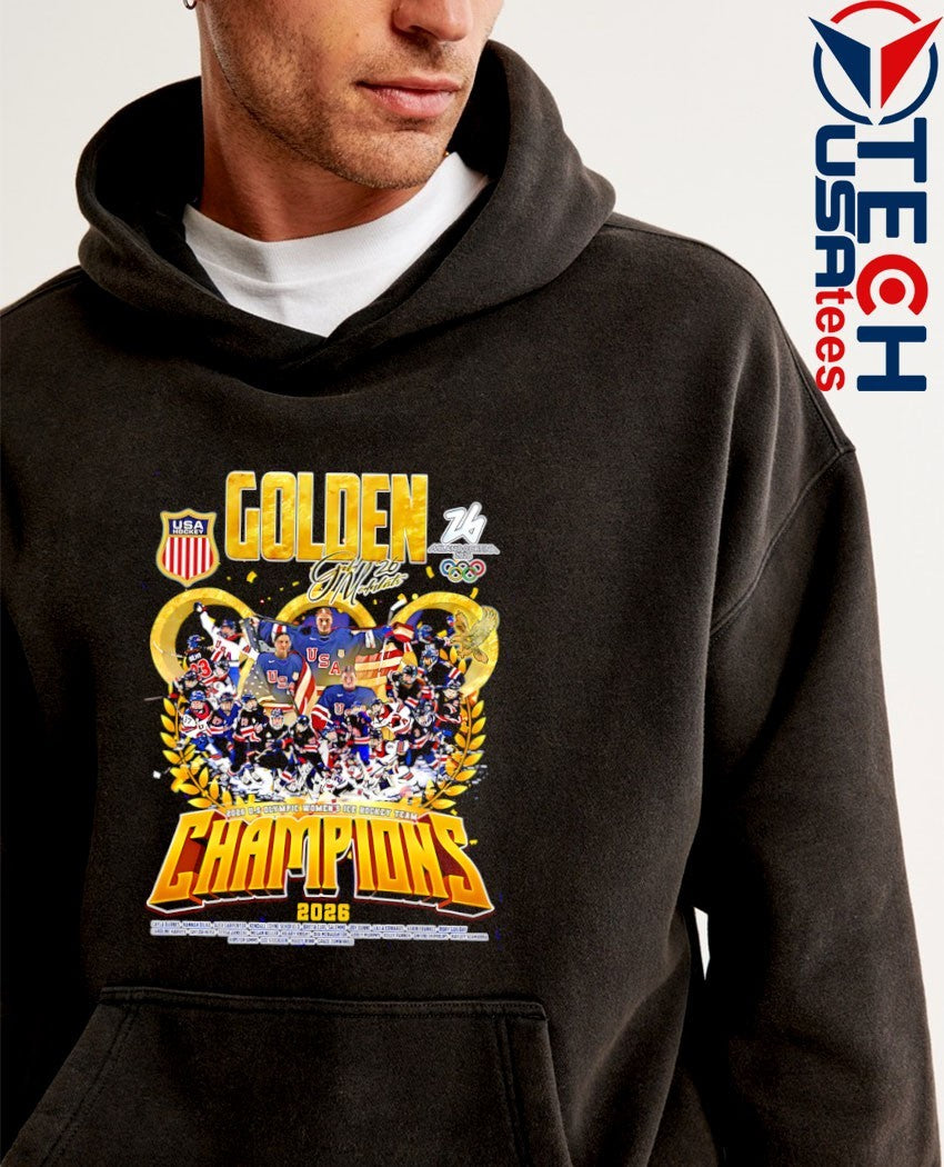 Double Gold Medalists 2026 U.S. Olympic Women’s Ice Hockey Team Champions shirt