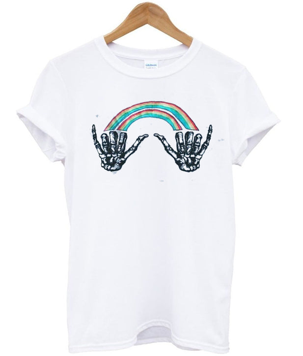 Double Rainbow Skeleton T-shirt Hoodie, Sweatshirt | PureTeeCo.com