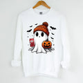 Dr Pepper Ghost Cute Halloween Sweatshirt - Unisex Crewneck Sweatshirt for Men and Women - Pullover, Womenswear Fabric...