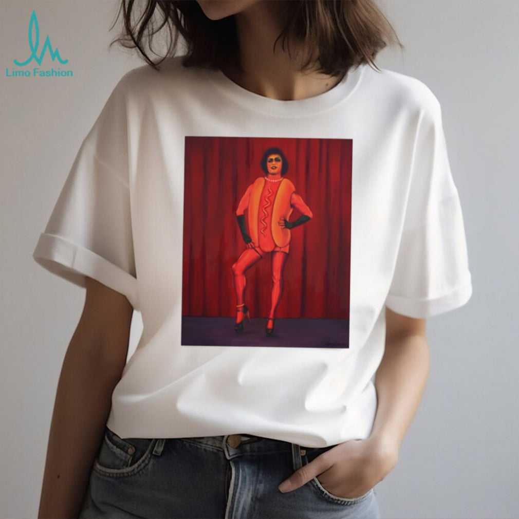 Dr. Frank N Furter Tim Curry Hot Dog Art shirt