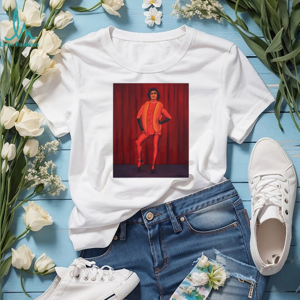 Dr. Frank N Furter Tim Curry Hot Dog Art shirt