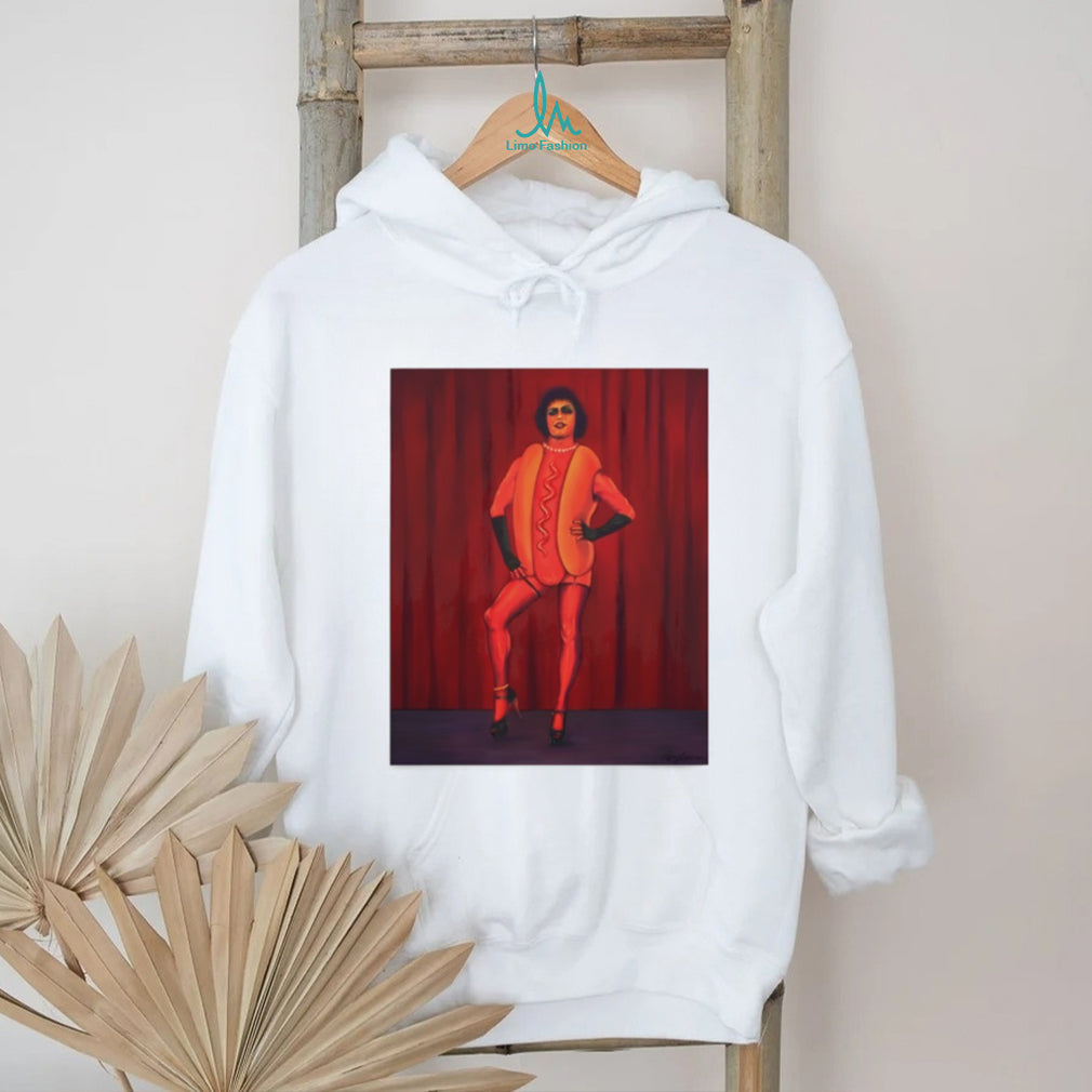 Dr. Frank N Furter Tim Curry Hot Dog Art shirt