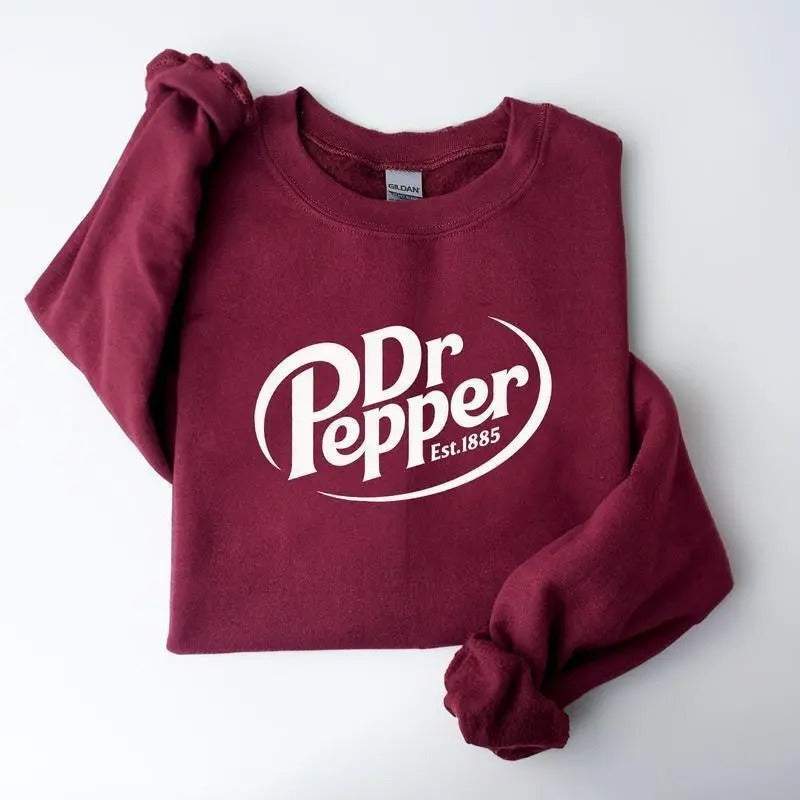 Dr. pepper Crewneck Sweatshirt, Unisex Sweatshirt gift for him/her, Soda lover  T-shirt, sweater and Hoodie | PureTeeCo.com