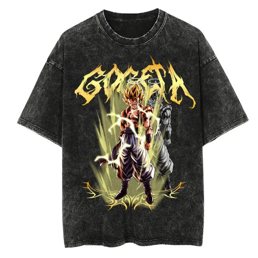Dragon Ball Gogeta Vintage Tee Unisex T-Shirt, Anime T-Shirt, Goku T-Shirt, Vegeta T-Shirt, Full Color, For Men, For Women Sweatshirt, Hoodie, Comfort Colors