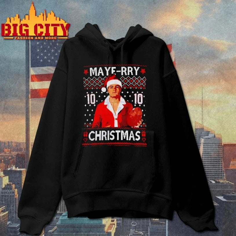 Drake Maye Maye-rry Christmas ugly shirt
