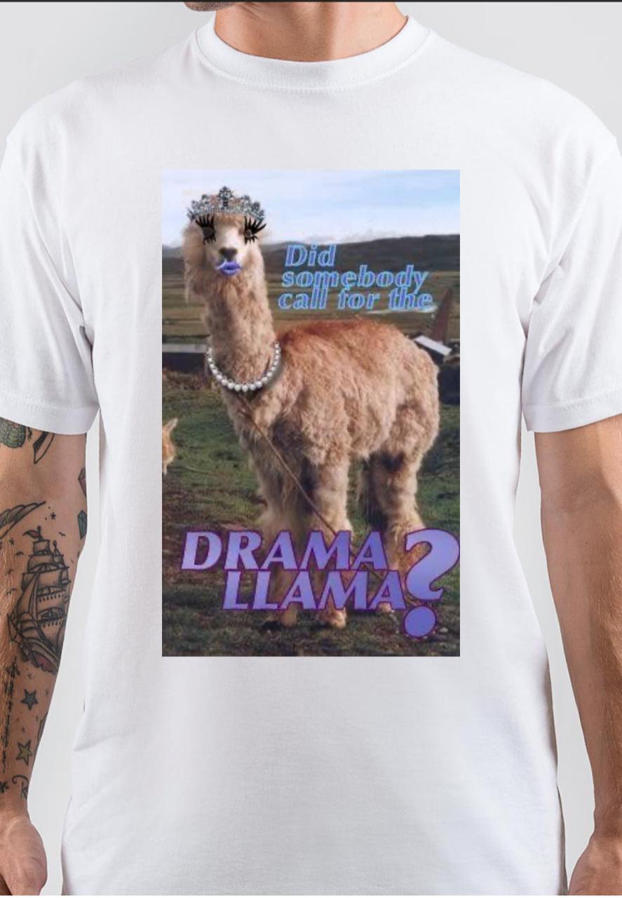 Drama Llama T-Shirt Hoodie, Sweatshirt | PureTeeCo.com