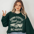 Drink Coffee, Read Smut, Be Happy Sweatshirt, Book lover sweatshirt, Coffee & Books, Gift for reader, Cozy reading...