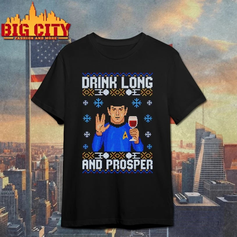 Drink Long And Prosper ugly Christmas shirt