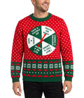 Men's Drinking Game Show Ugly Christmas Sweater