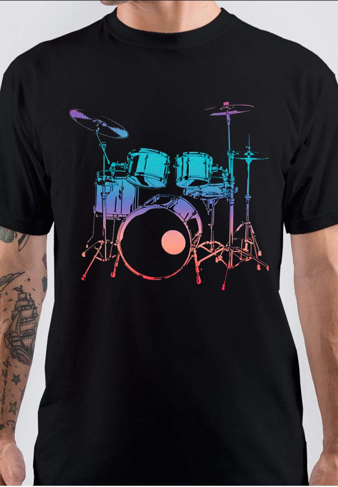 Drummer T-Shirt Style001 Hoodie, Sweatshirt | PureTeeCo.com