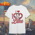 Dua Lipa Callum Turner I Heart Luke shirt