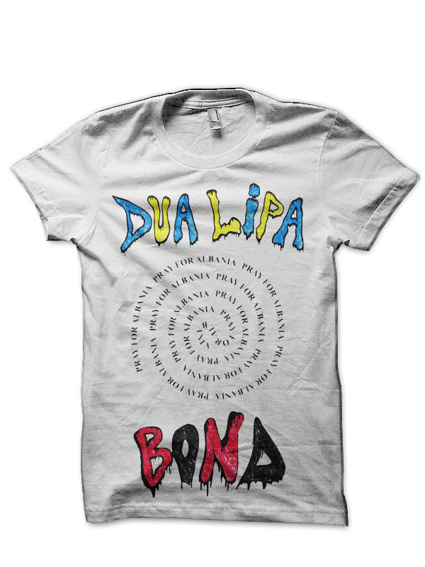 Dua Lipa White T-Shirt Style002 Hoodie, Sweatshirt | PureTeeCo.com