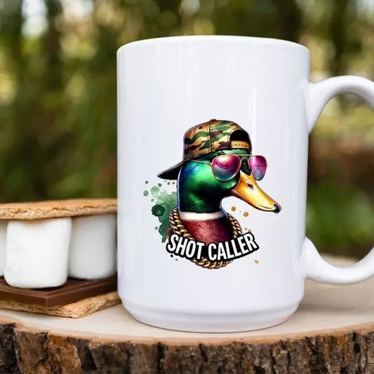 Duck Hunting Shot Caller Hunting Season Mug Custom Ceramic Mug Drinkware Printed