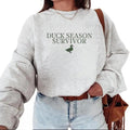 Duck Season Survivor Waterfowl Hunting Duck Sweatshirt Vintage Hunting Bestfriend Gift Abandoned Wives Hunting Season...