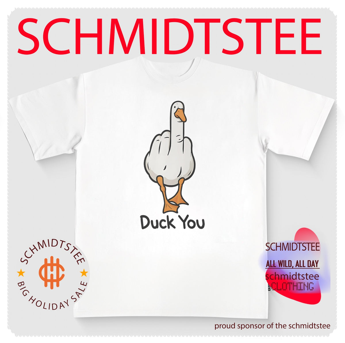 Duck You Middle Finger Duck Meme shirt