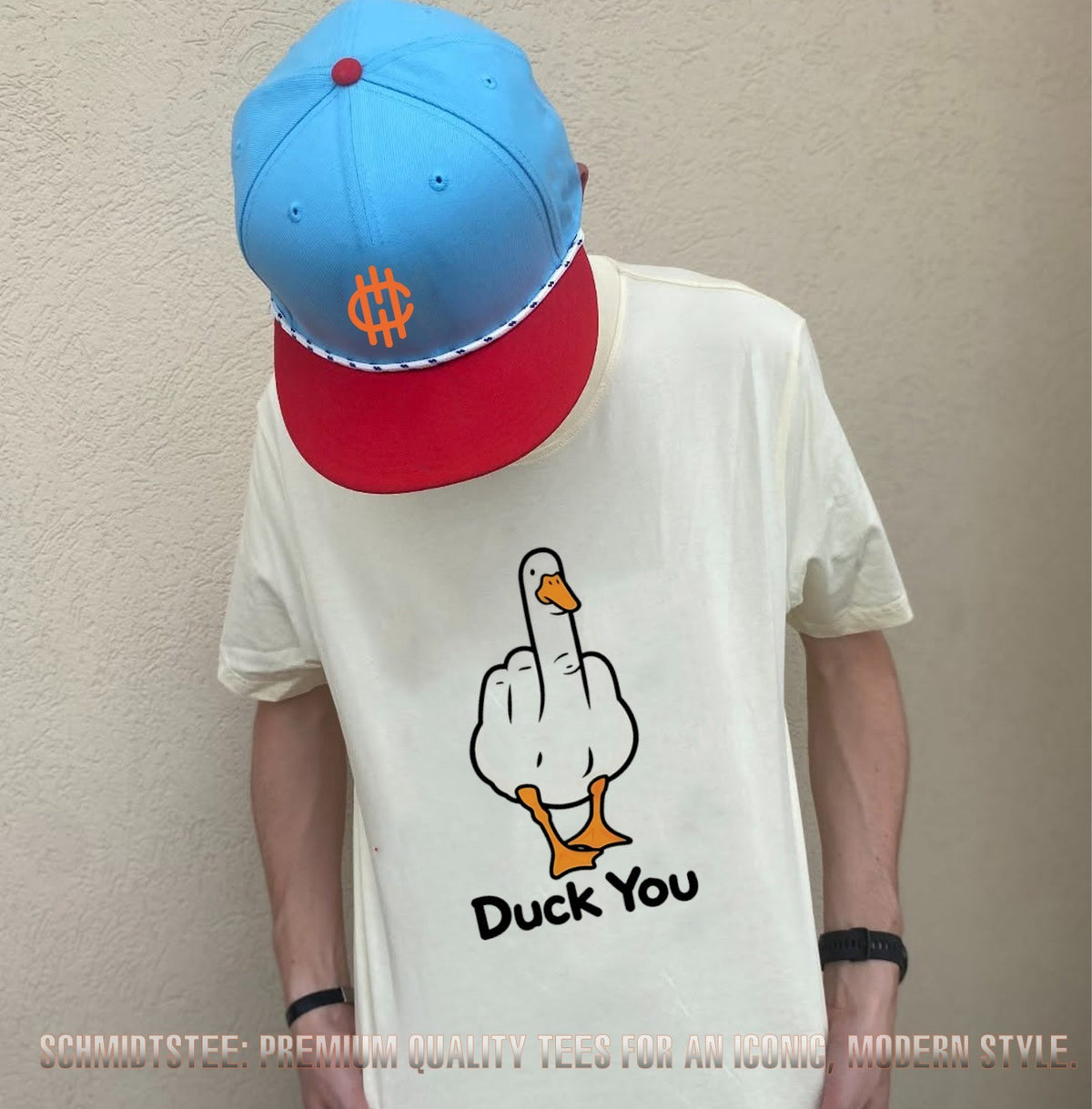 Duck you middle finger funny shirt
