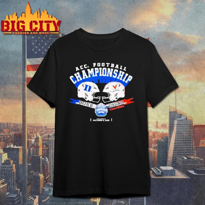 Duke Vs Virginia Acc Championship 2025 Football Dark Heather Shirt