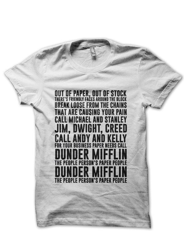 Dunder Mifflin T-Shirt Style005 Hoodie, Sweatshirt | PureTeeCo.com