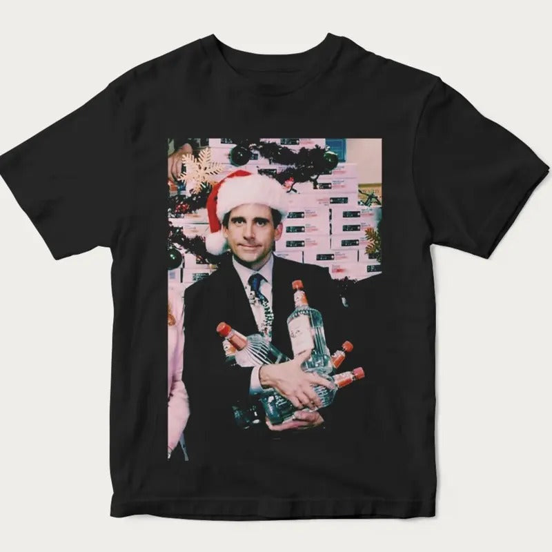 Dwight Michael Christmas Vintage T-Shirt, Funny Christmas Tee, Tv Series Shirt, The Office Steve Carell Tshirt Hoodie,...