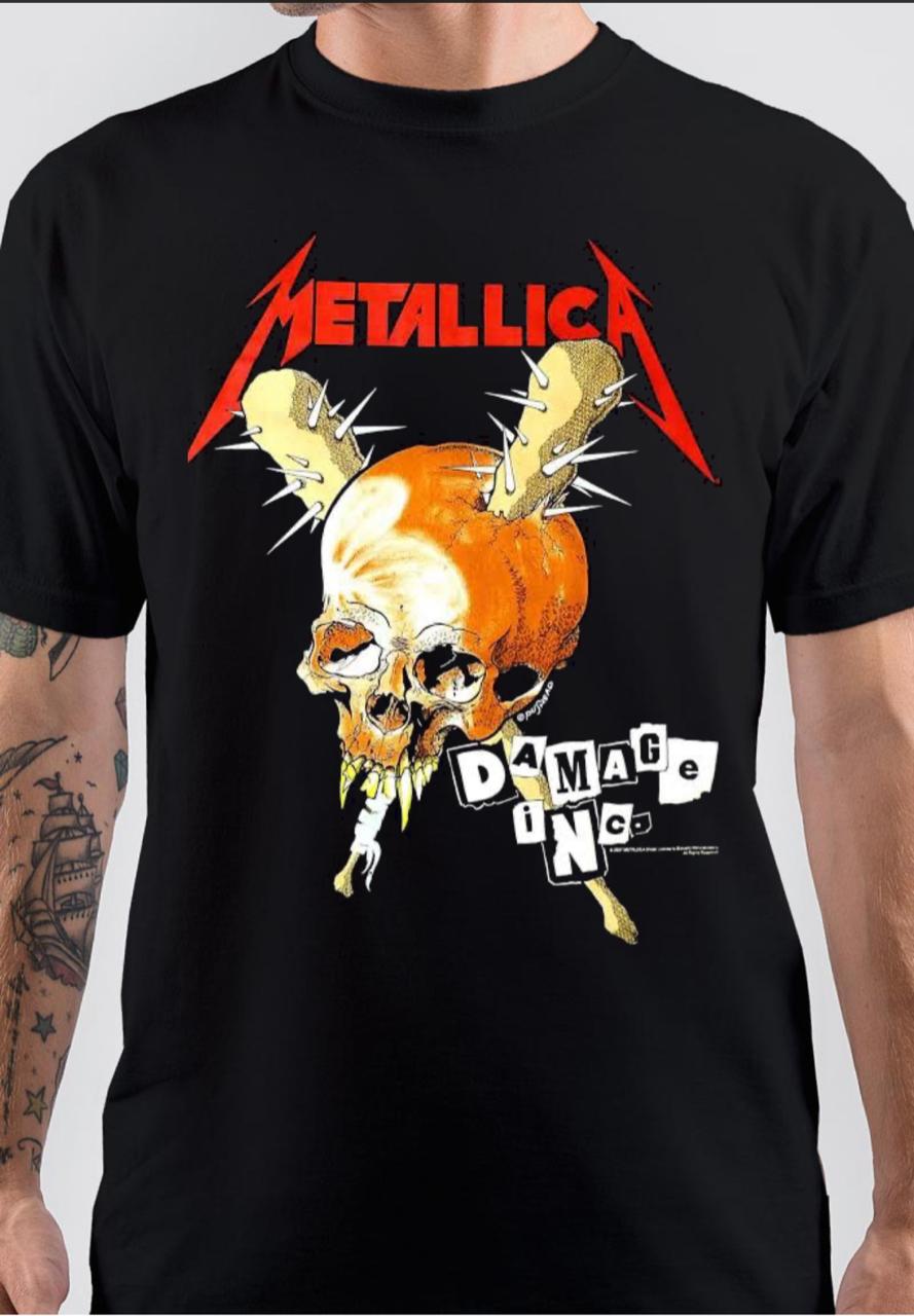 Metallica Damage T-Shirt Hoodie, Sweatshirt | PureTeeCo.com