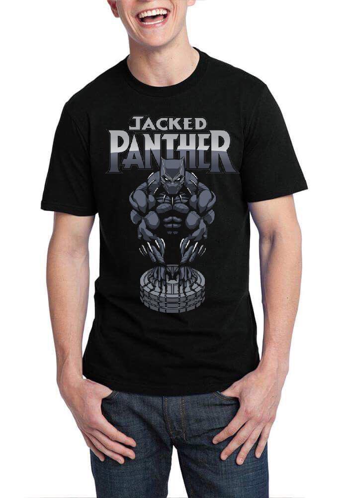 Jacked Panther Black T-Shirt Hoodie, Sweatshirt | PureTeeCo.com