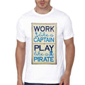 Work Like A Captain Play Like A Pirate T-Shirt Hoodie, Sweatshirt | PureTeeCo.com