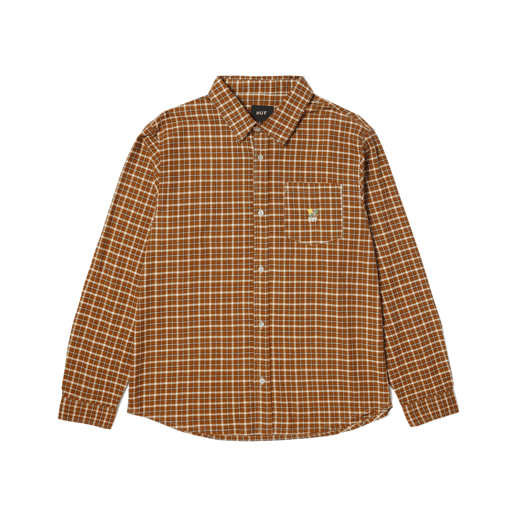Echo Oxford Plaid Shirt Hoodie, Sweatshirt | PureTeeCo.com (Image 1)