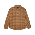 Echo Oxford Plaid Shirt Hoodie, Sweatshirt | PureTeeCo.com (Image 1)
