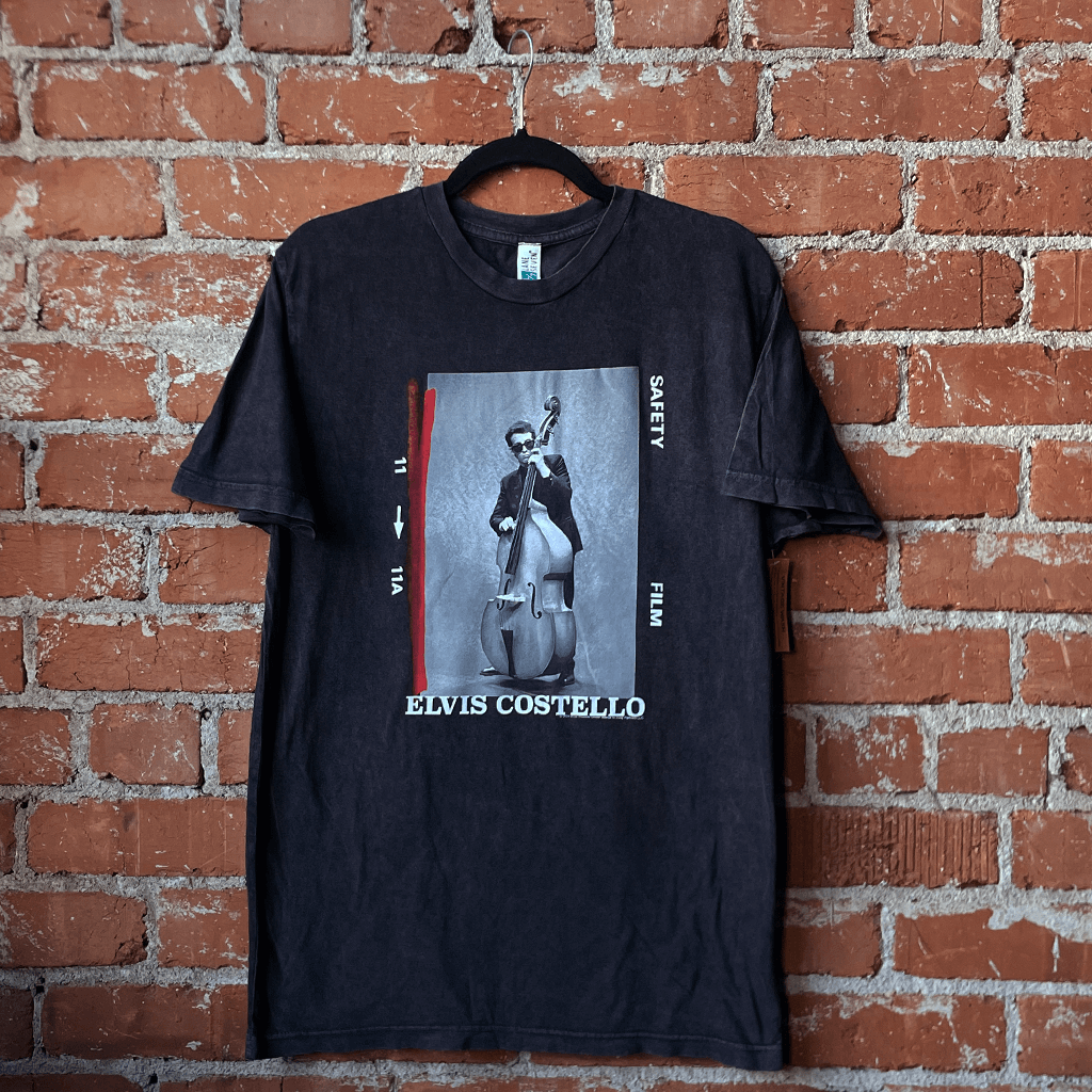 Stand Up Bass Black Vintage Wash T-Shirt Hoodie, Sweatshirt | PureTeeCo.com (Image 3)