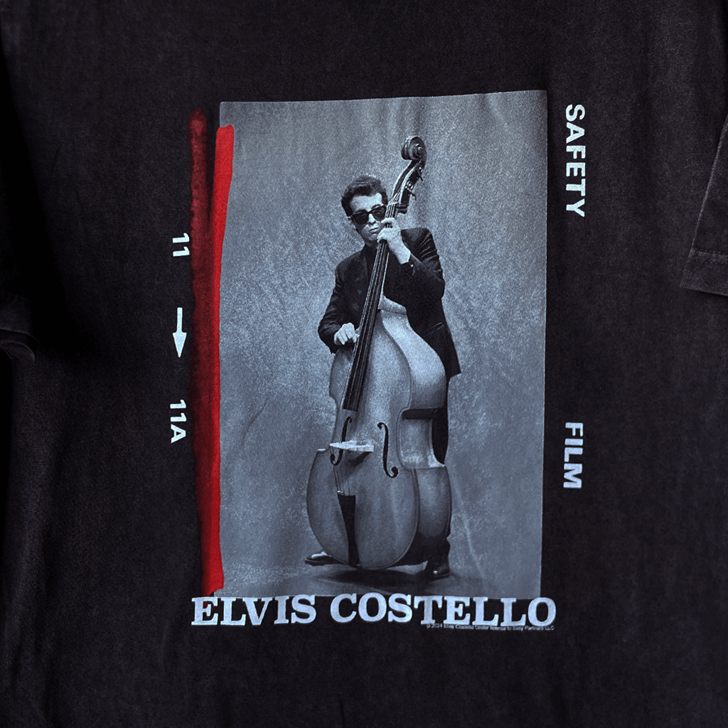 Stand Up Bass Black Vintage Wash T-Shirt Hoodie, Sweatshirt | PureTeeCo.com (Image 2)