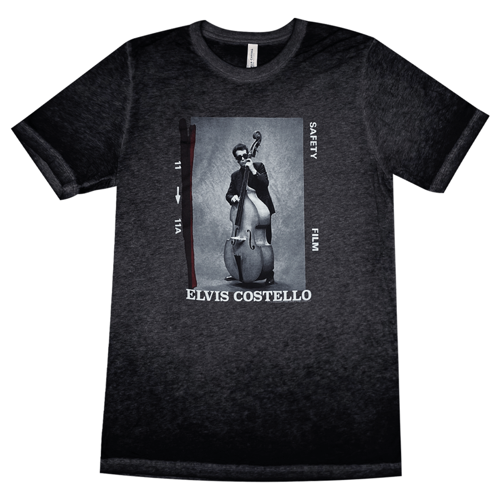 Stand Up Bass Black Acid Wash T-Shirt Hoodie, Sweatshirt | PureTeeCo.com (Image 1)