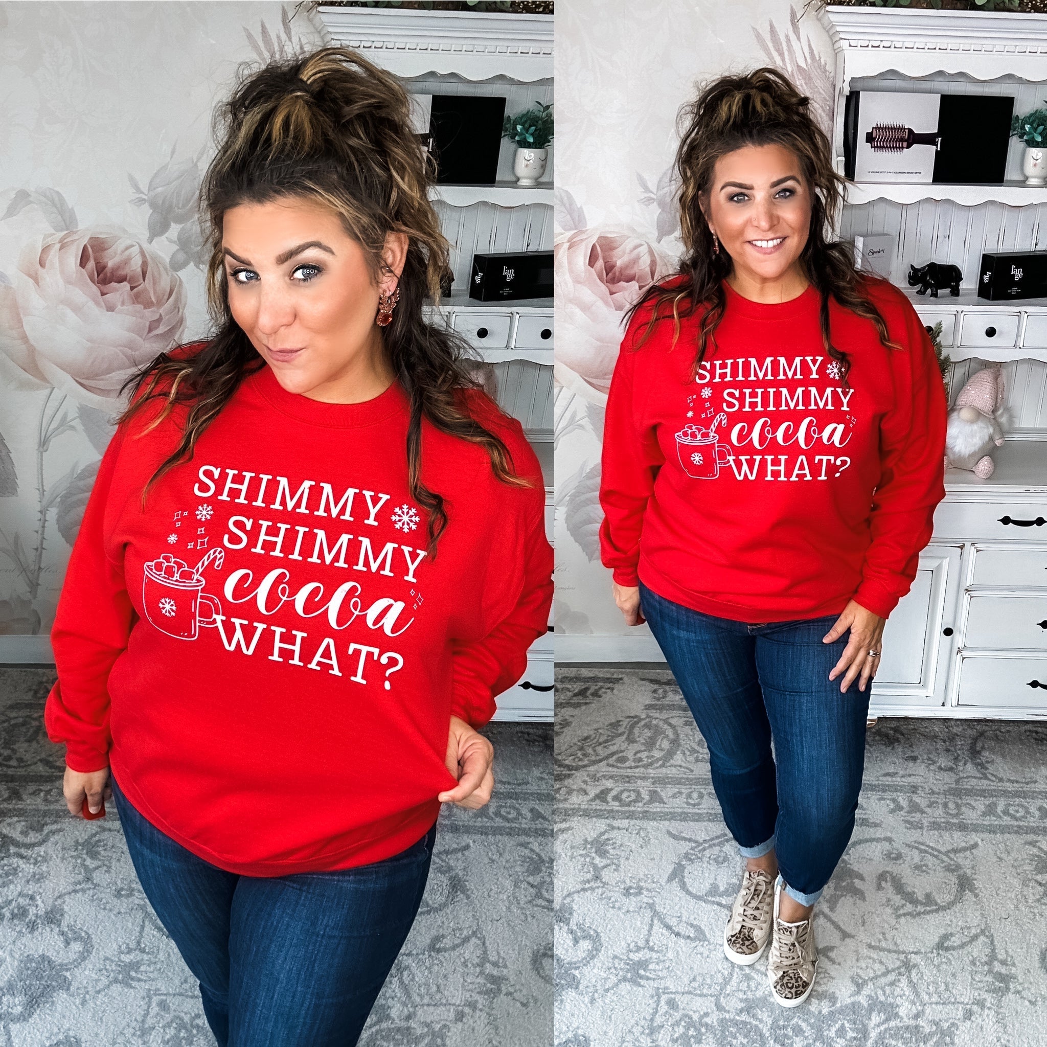 Shimmy Shimmy Cocoa What? Pullover Sweatshirt T-Shirts, Hoodie | PureTeeCo.com (Image 2)