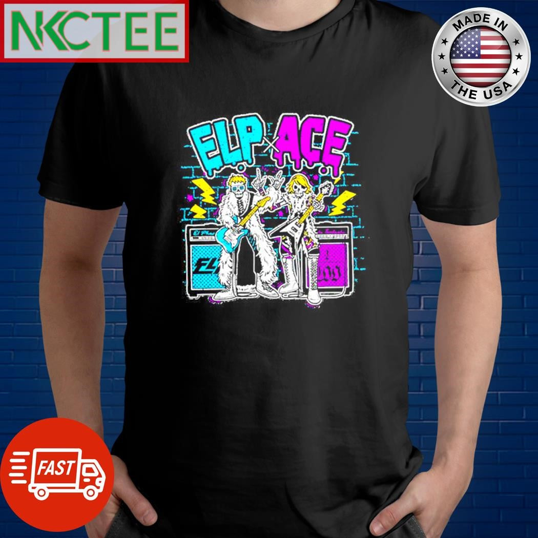 ELP x Ace skeleton rock shirt