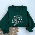 EMBROIDERED O Holy Night Sweatshirt | Christian Crewneck | Religious Christmas Gift | Embroidered Crewneck T-Shirts, Hoodie