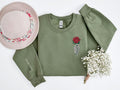 EMBROIDERED Run Little Mouse Sweatshirt, Dark Romance Women's Sweatshirt, Book Lover Gift, Rose Hoodie, Haunting Adeline...