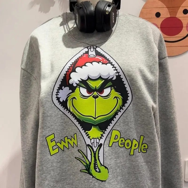 EWW People Grinchmas Chirtmas Sweatshirt for Men and Women - Christmas Shirt - Womenswear Hoodie | PureTeeCo.com