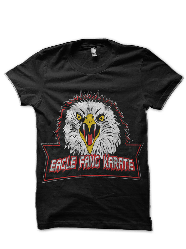 Eagle Fang Karate Vintage Style Cobra Kai Black T-Shirt Hoodie, Sweatshirt | PureTeeCo.com