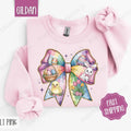 Easter Bow 1 Sweatshirt, Coquette Easter Crewneck, Trendy Religious Women's Sweater, Gift for Her T-Shirts, Hoodie