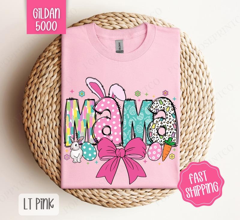 Easter Mama Shirt Gildan, Cute Easter Tee, Trendy Mom Women's Tshirt Plus Sizes, Gift for Her Hoodie, Sweatshirt