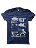 Eat Sleep Code Repeat T-Shirt Hoodie, Sweatshirt | PureTeeCo.com
