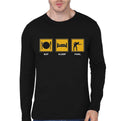 Eat Sleep Pool Full Sleeve T-Shirt Hoodie, Sweatshirt | PureTeeCo.com