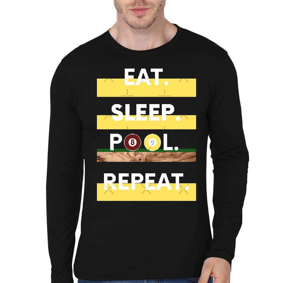 Eat Sleep Pool Repeat T-Shirt Style001 Hoodie, Sweatshirt | PureTeeCo.com