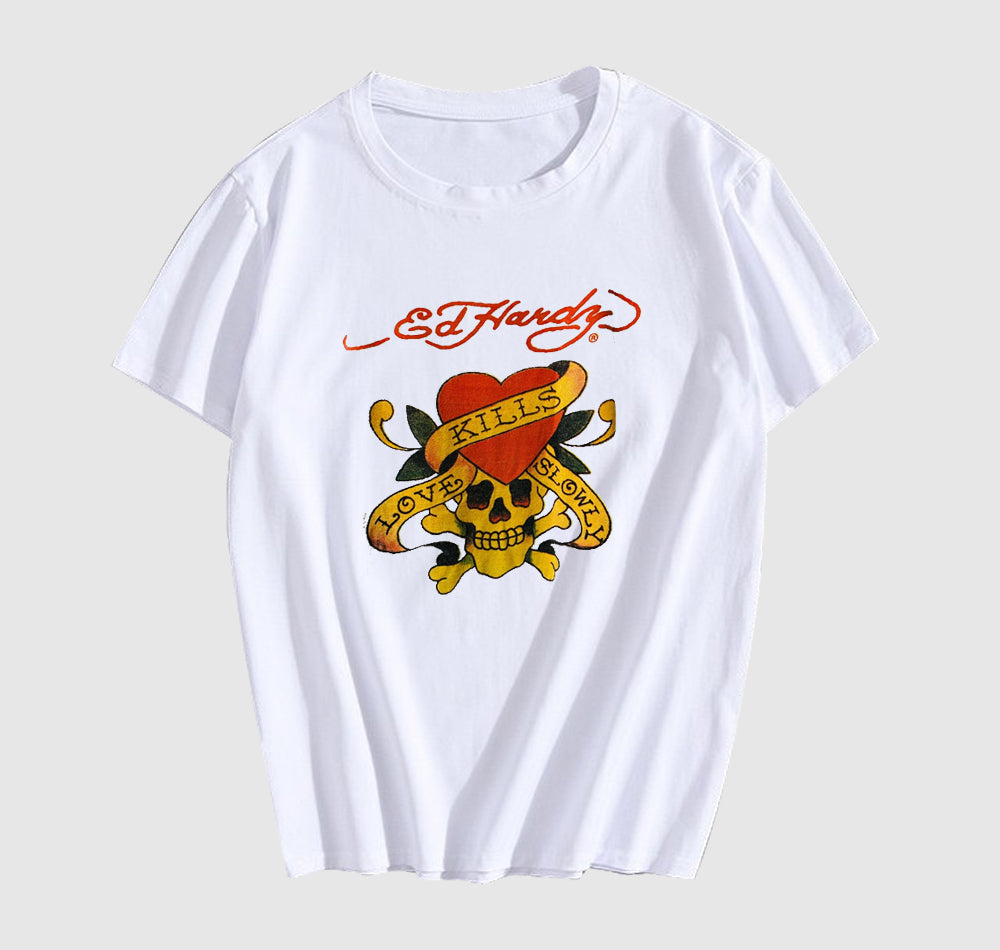 Ed Hardy Kills Love Slowly T Shirt Hoodie, Sweatshirt | PureTeeCo.com